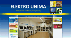 Desktop Screenshot of elektrounima.eu