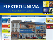 Tablet Screenshot of elektrounima.eu